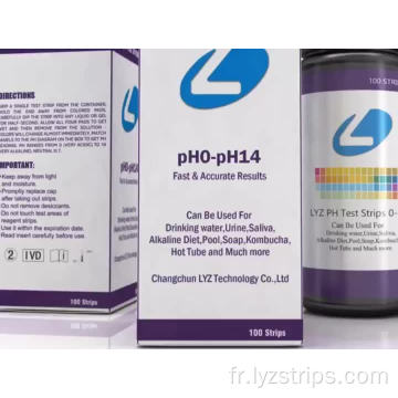 Kits de test d&#39;équilibre du pH de la gamme LYZ 0-14